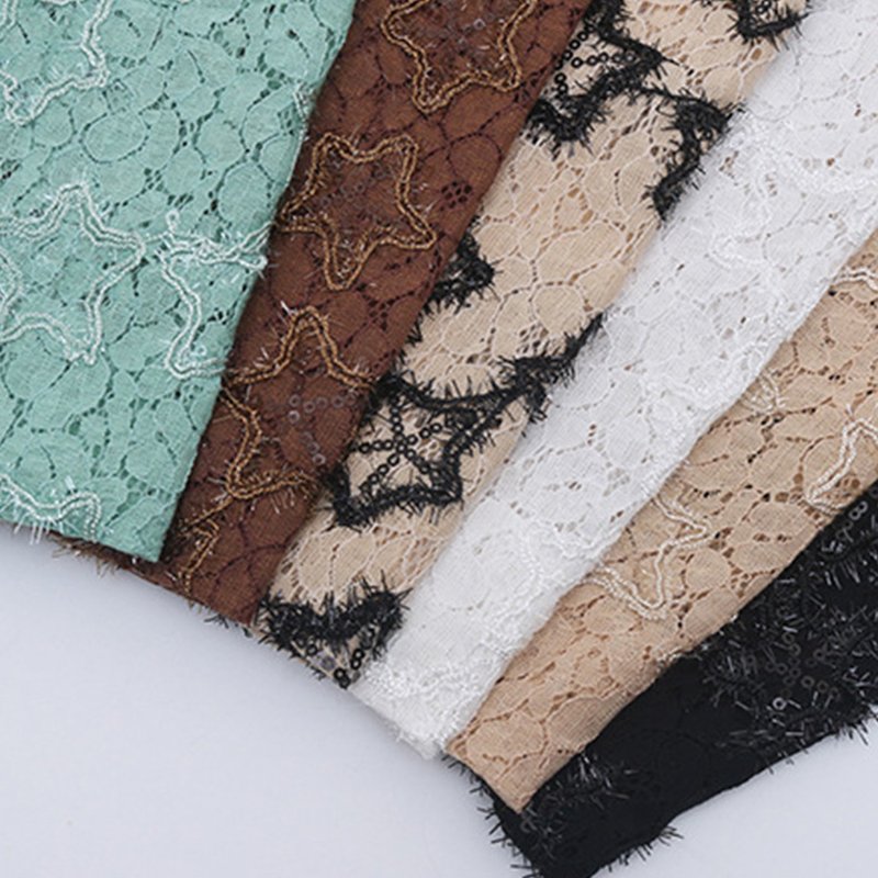 Lace Fabric Dress Star Polyester for Women's Wear Wholesale Supplier 5